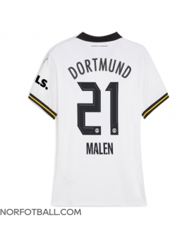 Billige Fotballdrakt Borussia Dortmund Donyell Malen #21 Replika Tredjedrakt Dame 2024-25 Kortermet